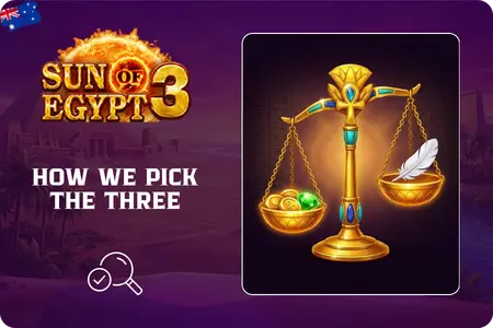 How we rank Sun of Egypt 3 casinos 